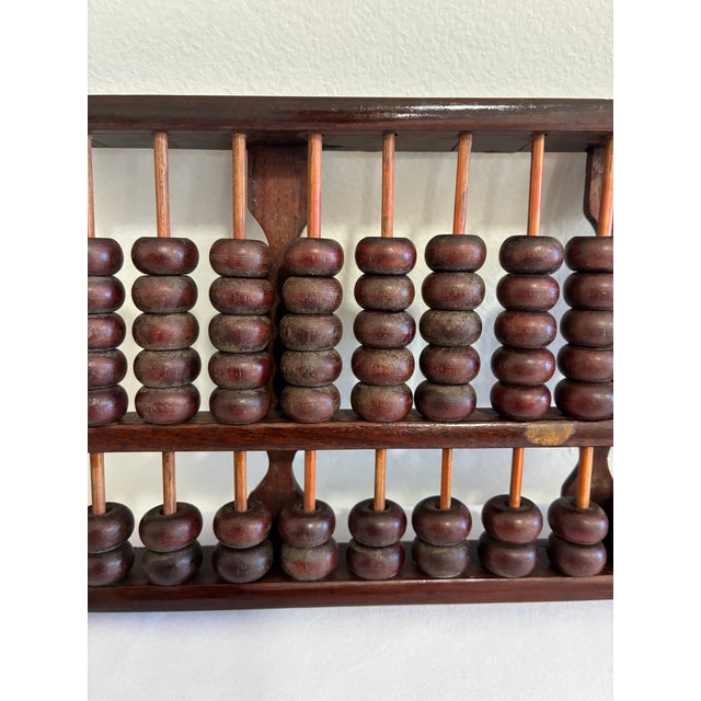 Mid 20th Century Small Vintage Asian Wooden Suanpan Abacus For Sale - Image 5 of 7