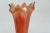 Fenton Fine Rib Style Marigold Carnival Glass Swung Vase For Sale In Miami - Image 6 of 7