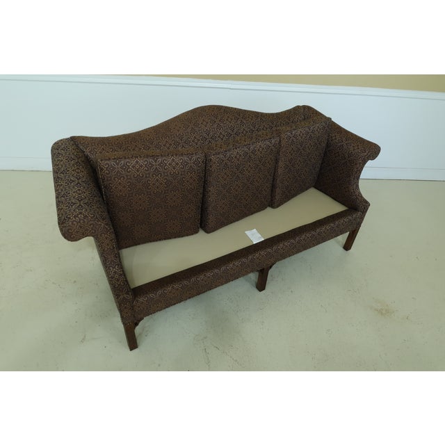 Pennsylvania House Chippendale Upholstered Camelback Sofa Chairish