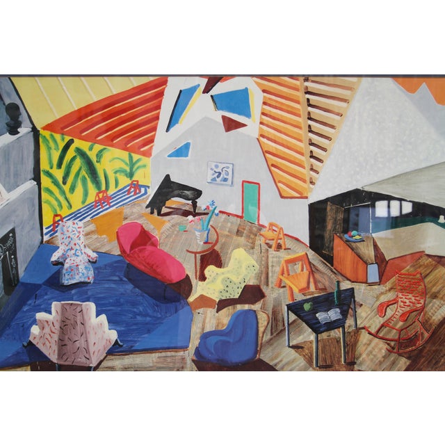 "Large Interior, Los Angeles, 1988" David Hockney Print Chairish