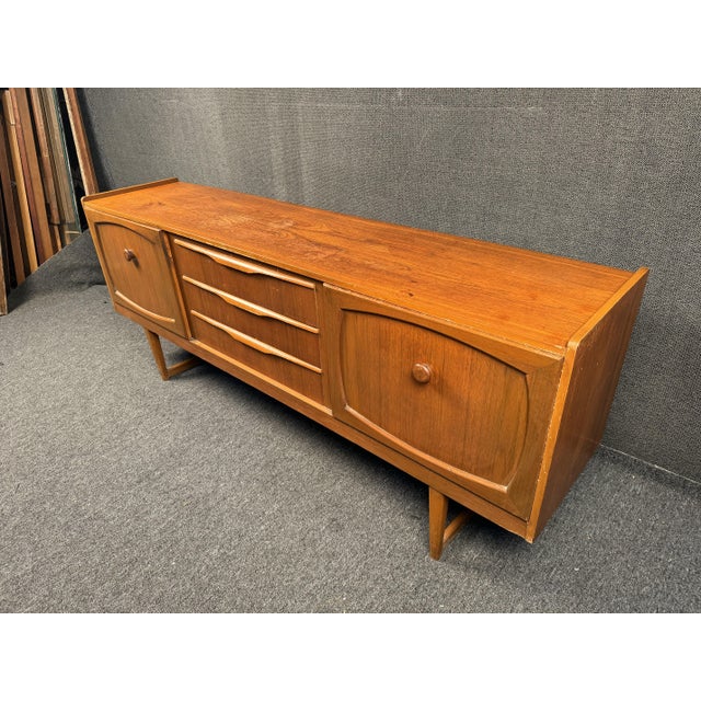 Mid-Century English Teak Sideboard by Stonehill Furniture | Chairish