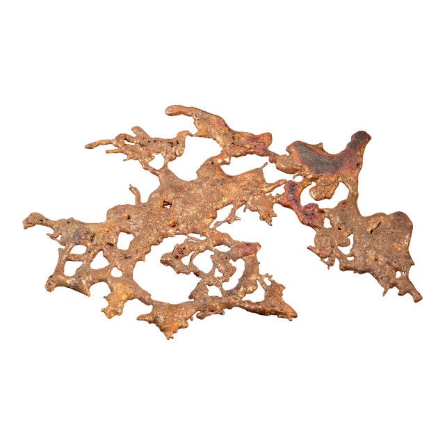 Vintage Copper Pour Folk Art For Sale