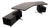 T96 Executive Corner Desk in Black Lacquered Wood by Osvaldo Borsani for Tecno, 1950s For Sale