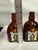 Mid 20th Century Vintage Pair of Amber Glass Anton Riemerschmid Liquor Bottles German For Sale - Image 5 of 6