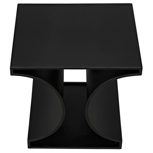 2020s NOIR Alec Side Table in Black Metal For Sale - Image 5 of 12