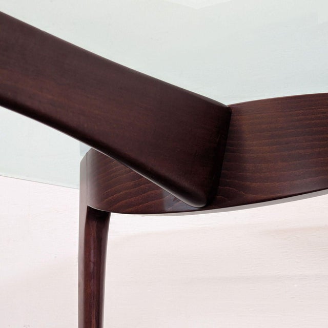 2000 - 2009 Z Gallerie Glass Top Dining Table For Sale - Image 5 of 7