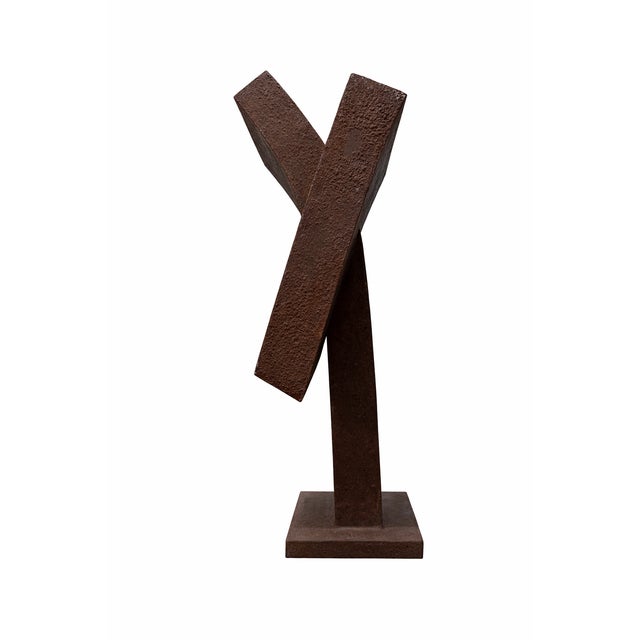 Jose Maria Fernandez Doña, Patinated steel sculpture, signed and certified, Unique piece, Height 51.5 cm Width 28.5 cm...