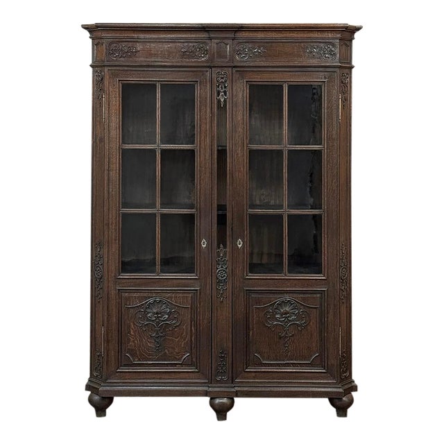 19th Century Liegeoise Louis XIV Bookcase ~ Bibliotheque For Sale