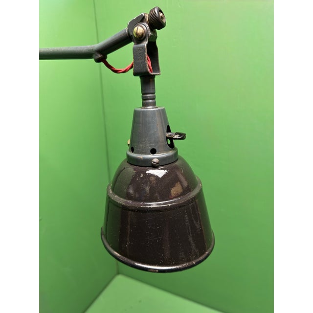 1930s wall mountable industrial task lamp designed by renowned german designer curt fischer for midgard . in amazing...