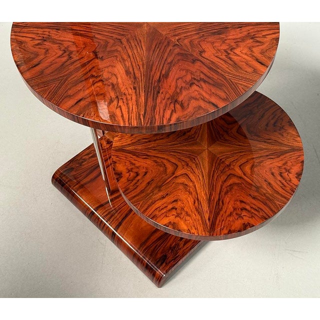 Art Deco Walnut Floor Lamp, 1930s For Sale - Image 6 of 8