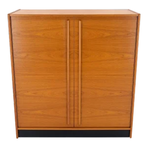Danish Mid-Century Modern Teak Side by Side Dresser Chest of Drawers Chifforobe