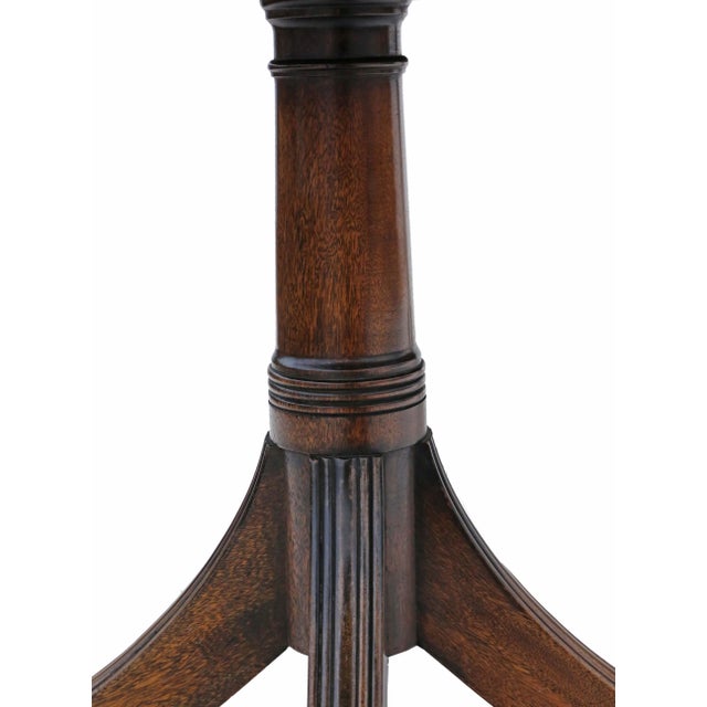 Brown Large Antique Extendable Double Pedestal Dining Table in Mahogany, Late 19th Century For Sale - Image 8 of 10