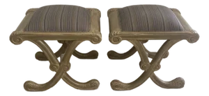 French Regency Ottomans - A Pair
