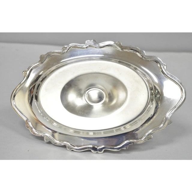 Vintage Fb Rogers Silver Plated Victorian Gravy Sauce Boat W/ Attached Dish For Sale - Image 13 of 15