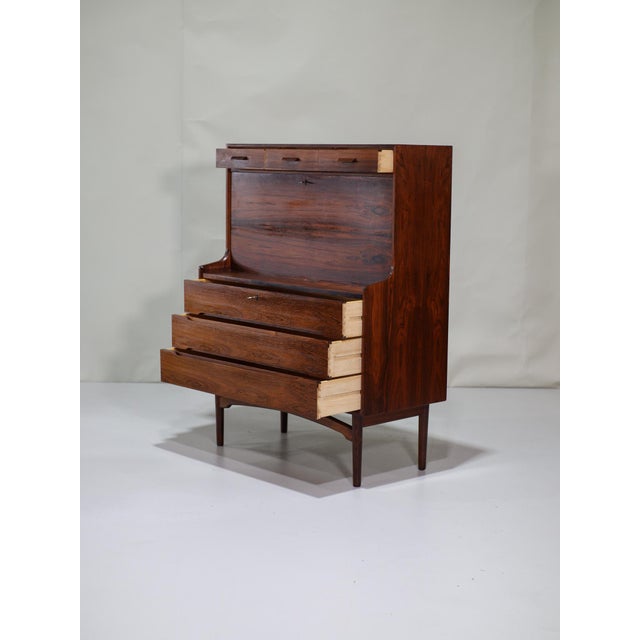 Secretary in Rosewood by Arne Wahl Iversen for Vinde Møbelfabrik, Denmark, 1960s For Sale - Image 12 of 18