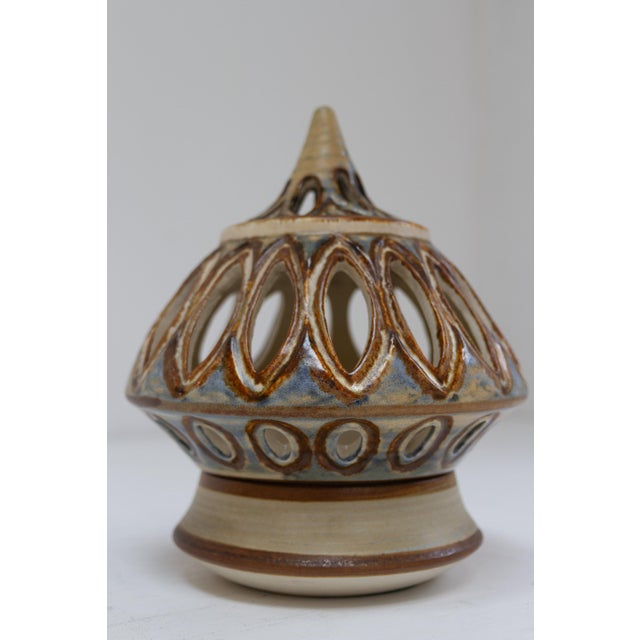 Mid-Century Modern Danish Ceramic Candle House by Søholm, 1960s For Sale - Image 3 of 13