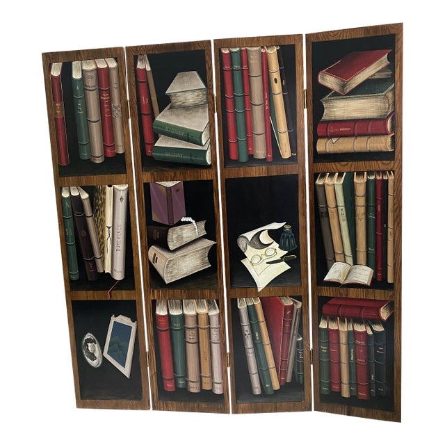 1980s Fornasetti Style 4Panel Folding Screen / Room Divider Chairish