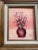Realism 1980s Pink Bouquet of Flowers in Vase Still Life Oil Painting Framed For Sale - Image 3 of 8