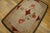 1890s Medallion Roses Beige Ground Folk Art Antique Amercian Hooked Small Rug For Sale - Image 4 of 9