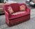 Back in stock Luxury One of a kind New Sofa Settee beautiful and very well made. Burgundy embroidered Velvet Fabric on the...