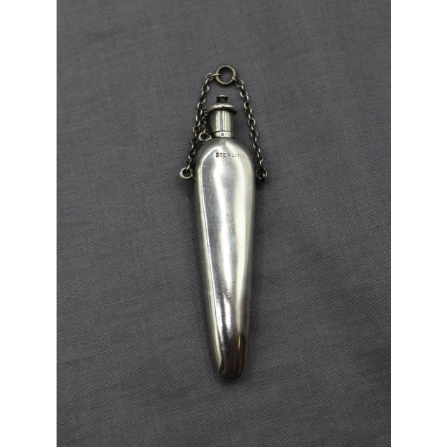 Circa 1890s American Sterling Silver Chatelaine Scent Bottle For Sale - Image 4 of 5