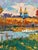2020s Oil Painting Evening at the Church Pond Oksana Ivanyuk For Sale - Image 5 of 11