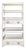 Ming Style White Lacquer Bookcase For Sale