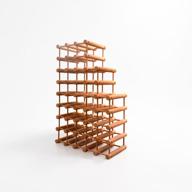 Wood Danish Wine Rack by Richard Nissen for Nissen Langå, 1960s For Sale - Image 7 of 7