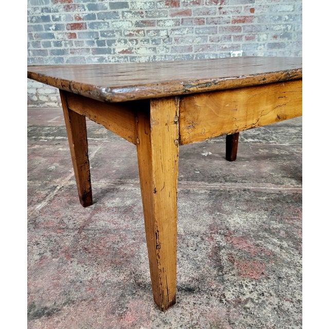 Wood 18th Century French Farm Coffee Table -Walnut For Sale - Image 7 of 11