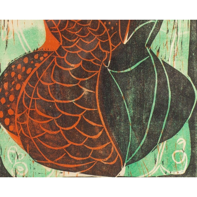 Mid-Century Modern Abstract Relief Print of Bird For Sale - Image 3 of 7