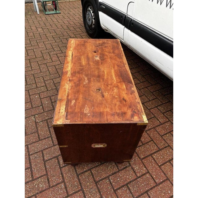 Victorian Campaign Chest in Wood For Sale - Image 14 of 15
