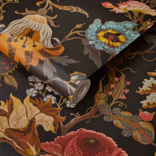 House of Hackney House of Hackney Artemis Wallpaper - Black For Sale - Image 4 of 5