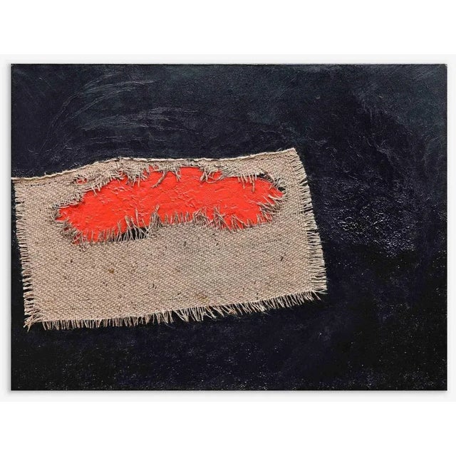 Giorgio Lo Fermo, Homage to Burri, Original Oil on Canvas, 2022 For Sale - Image 4 of 4