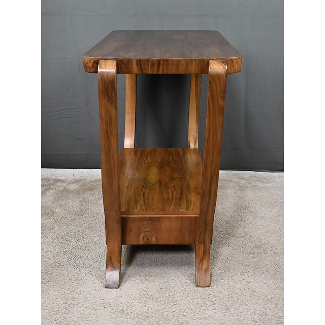 Art Deco Style Walnut Veneer Console Table, 20th Century For Sale - Image 13 of 15