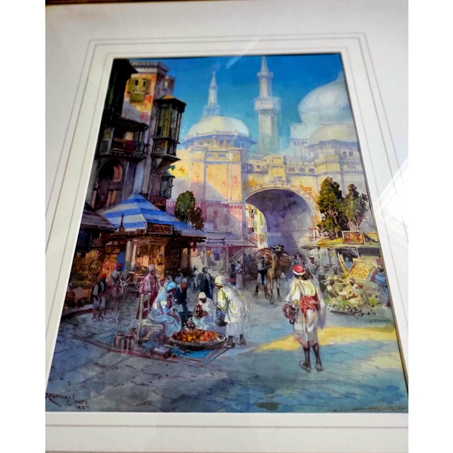 Raphael Jones, Landscape Composition, 1927, Watercolor For Sale - Image 3 of 13