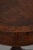 Brown Round Burl Walnut & Mahogany 1 Drawer Pedestal Table For Sale - Image 8 of 17