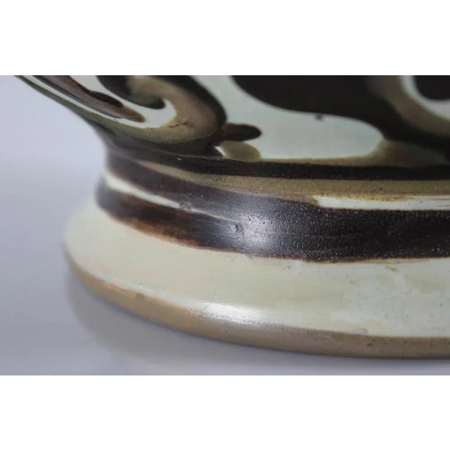 1920s Large Ceramic Vase with Abstract Pattern by Herman A. Kähler, 1920s For Sale - Image 5 of 11