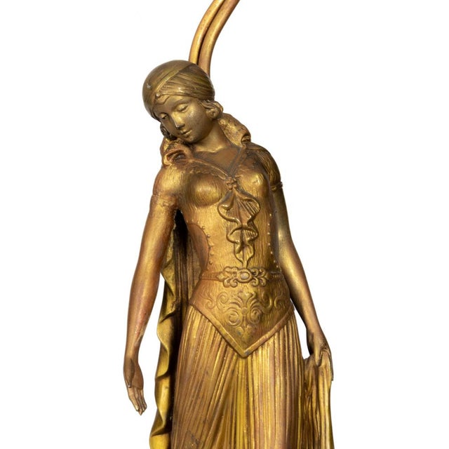 Art Deco Table Lamp by Georges van de Voorde, France, 1925 For Sale - Image 12 of 13