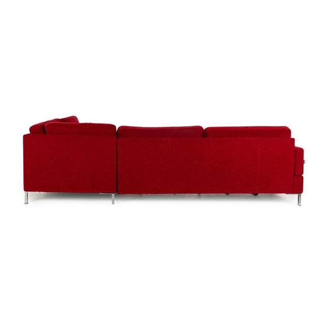 Alba Fabric Corner Red Sofa from Brühl For Sale - Image 13 of 15
