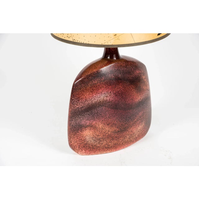 Ceramic Lamp attributed to Vallauris, 1970s, in Very Good conditions. Designed 1970 to 1979 I have official proof of...