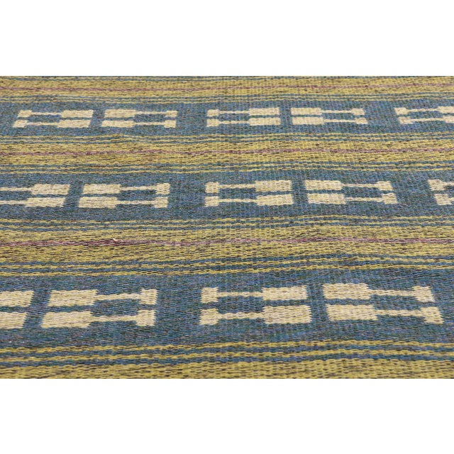 Mid 20th Century Vintage Finnish Rollakan Rug, 05'03 X 07'11 For Sale - Image 5 of 10