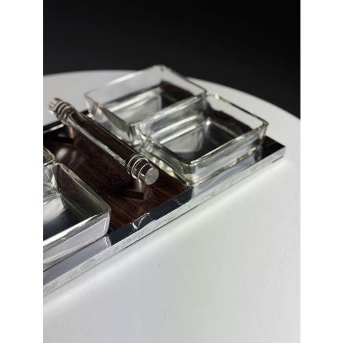 Glass Art Deco Style Snack Bowl For Sale - Image 7 of 16