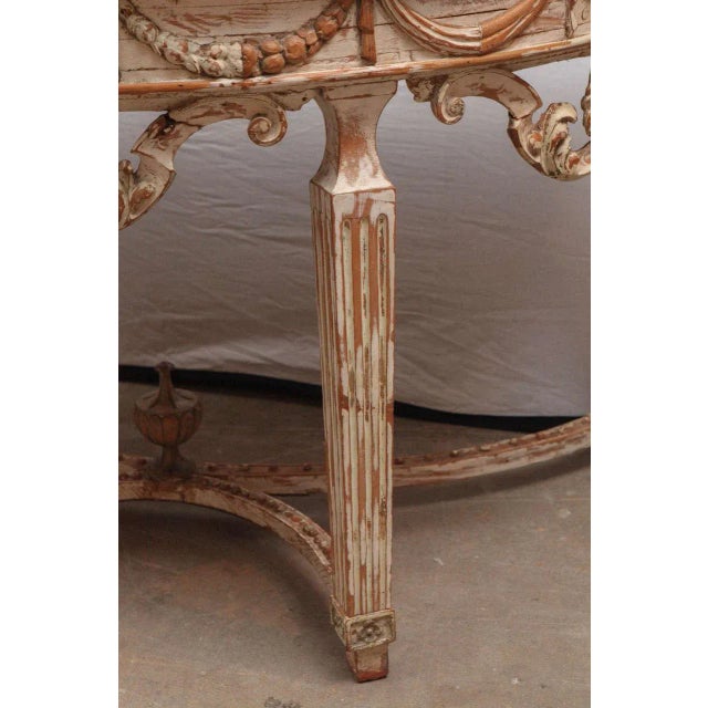19th C ItalianDemilune Console For Sale - Image 9 of 13