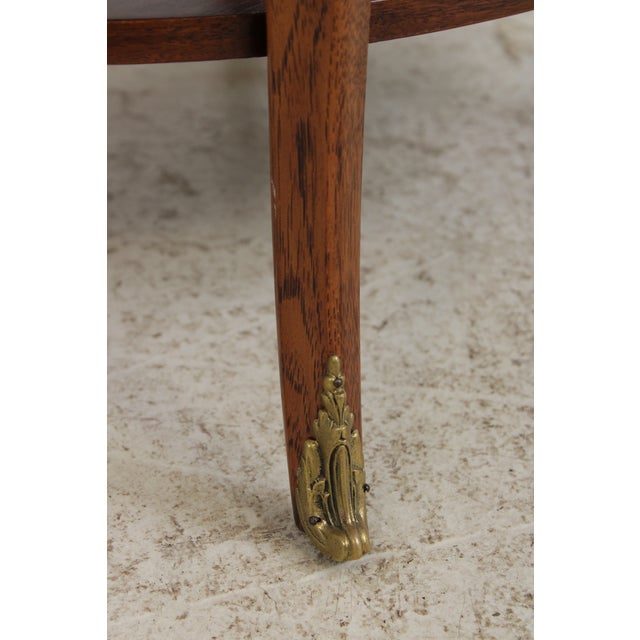 Baker Oval Mahogany 2 Tier Occasional Table For Sale - Image 12 of 14