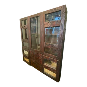 1960s Brutalist Showcase Cabinet in the Manner of Paul Evans