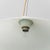 White Vintage White Glass Pendant Light, 1970s For Sale - Image 8 of 10