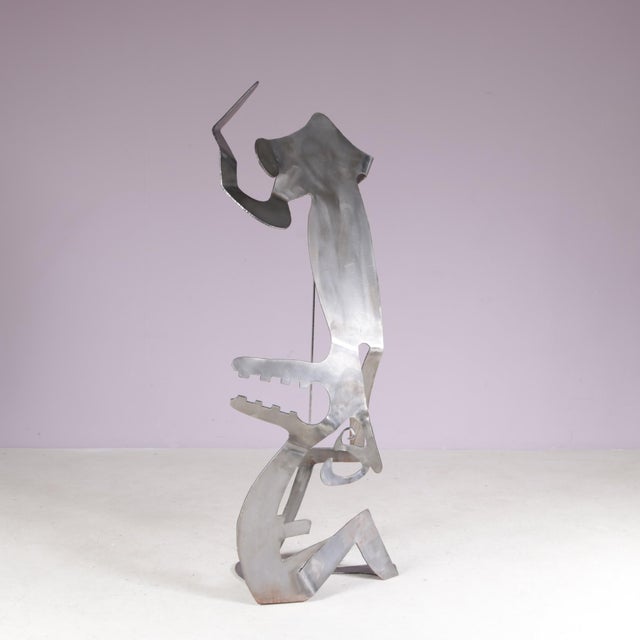 Guido Hafner, Mensch Mit Mensch (Human with Human), 1990s, Metal For Sale - Image 9 of 16