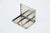 Gold and Silver Cigarette Case with Highlighted Bands For Sale - Image 3 of 4