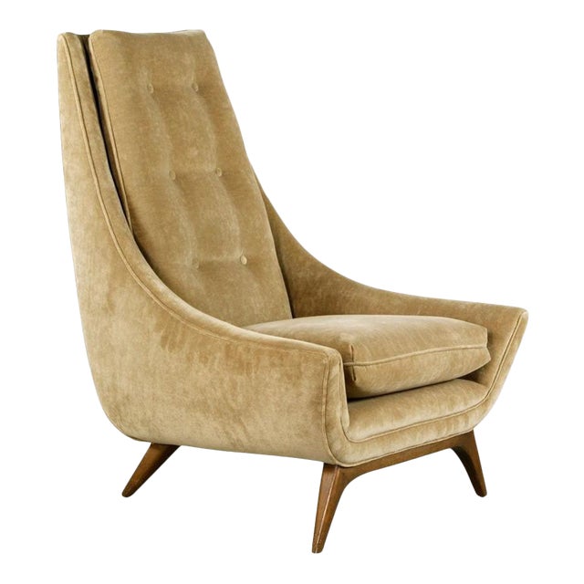 MidCentury Modern Adrian Pearsall High Back Lounge Chair Chairish