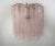 Mid-Century Modern Murano Pink/Rose 5 Rose/Pink Glass Tube Wall Sconces - a Pair For Sale - Image 3 of 11